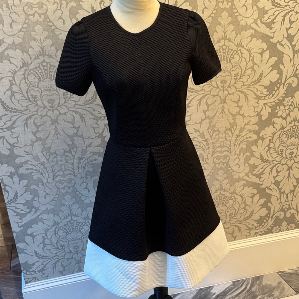 Elegant Black and White Women's Dress